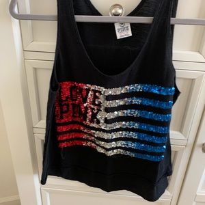 Pink Fourth of July tank